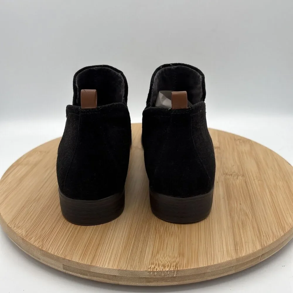 Dr Scholl’s Be Energized Ramble Chelsea Boots Black Faux Suede Women’s 8.5